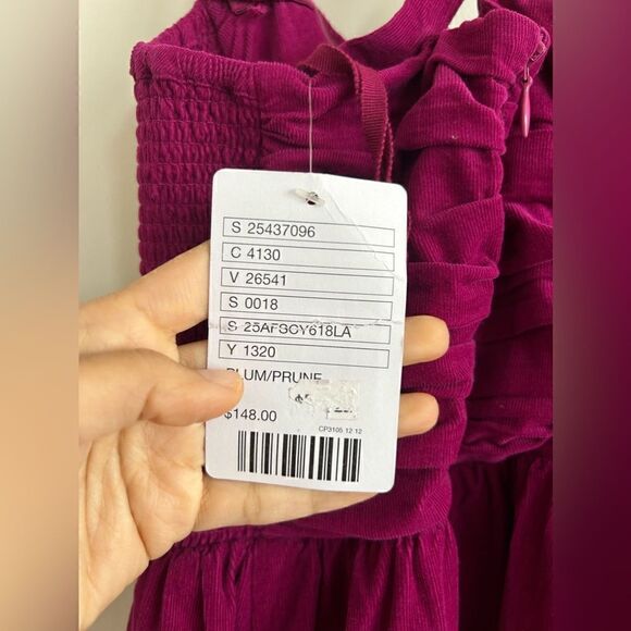 NWT Anthropologie HD In Paris Magenta Pink Suede Paca Halter Dress - Picture 10 of 16